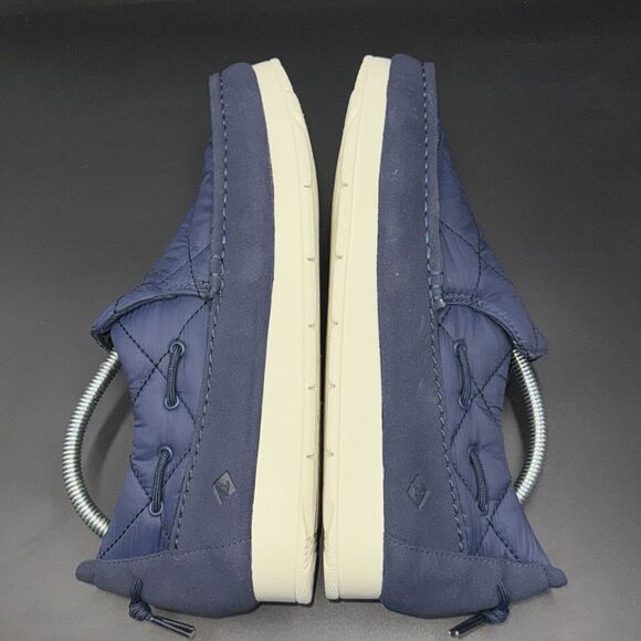 Sperry Moc-Sider Quilted Nylon Sneakers Womens size 9.5 Navy NWOB STS87047 - Picture 5 of 9
